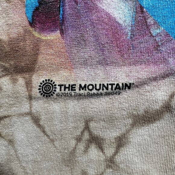 The Mountain Tribal Spirits Tie Dye T-Shirt Brown Large - Picture 5 of 7